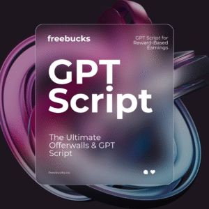 FreeBucks Premium Plan – Offerwalls & GPT Script – $899