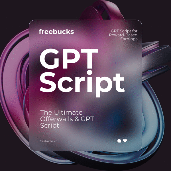 FreeBucks Standard Plan – Offerwalls & GPT Script – $299